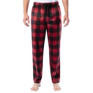 Fruit of The Loom Men's Fleece Pajama Pant Size 2XL Red and Black Buffalo Check